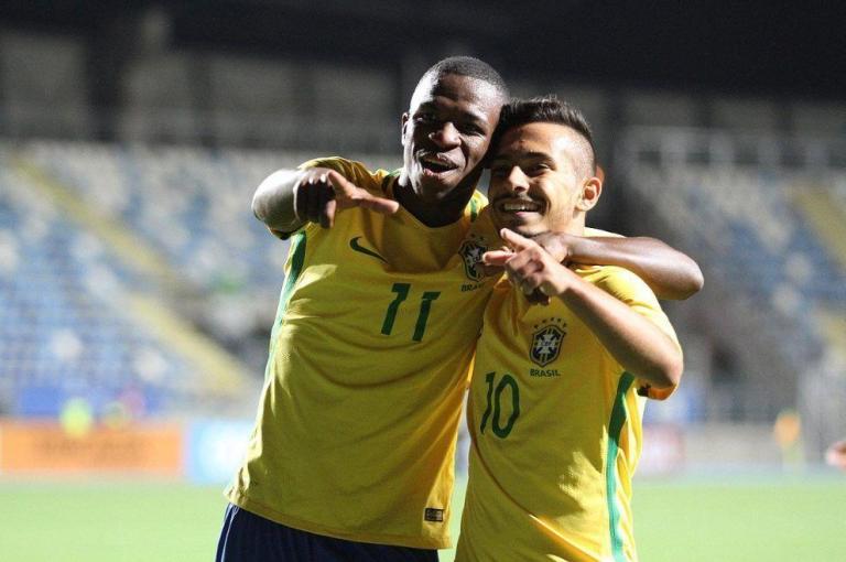 Brasil bate Colômbia, se classifica para o Mundial e fica perto do título no sub-17