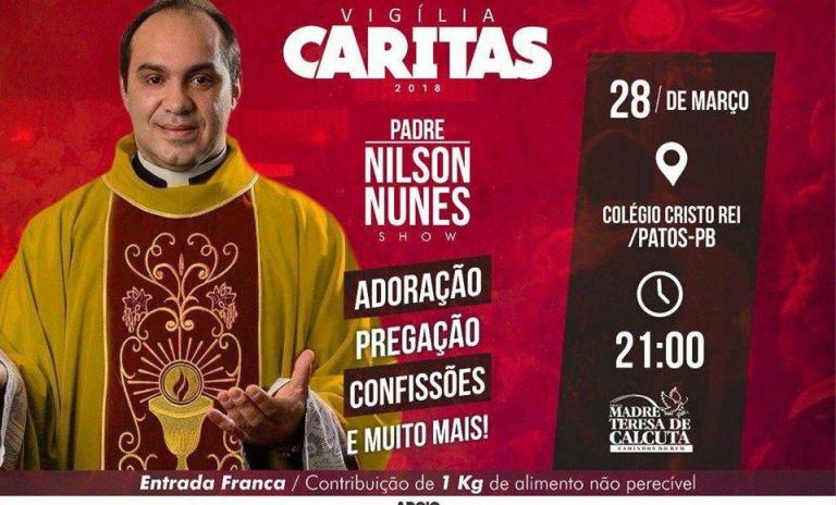Projeto Madre Teresa de Calcutá realizará a 6° edição da Vigília Caritas