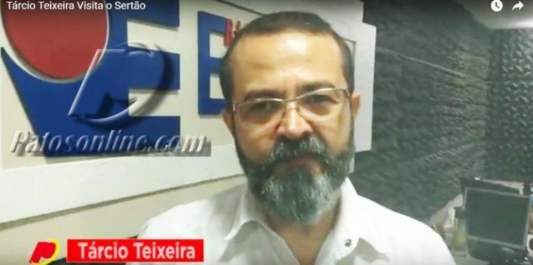Pré-candidato a governador, Tárcio Teixeira é entrevistado na Rádio Espinharas. Veja o vídeo