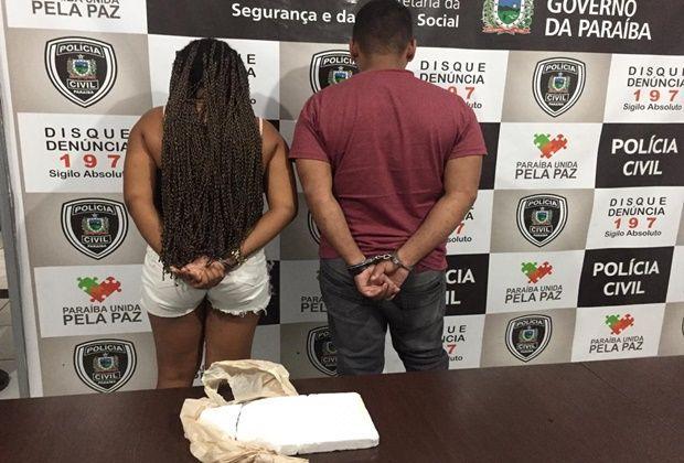 Após denúncia anônima, casal é preso em Patos suspeito de comercializar droga