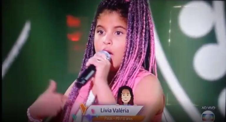 Patoense Lívia Valéria é desclassificada do The Voice Kids. VEJA O VÍDEO
