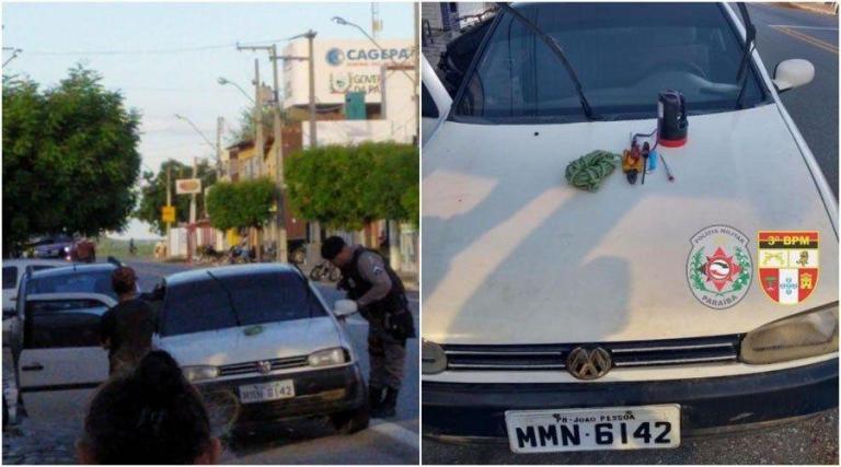 Policia Militar recupera veículo roubado em Condado
