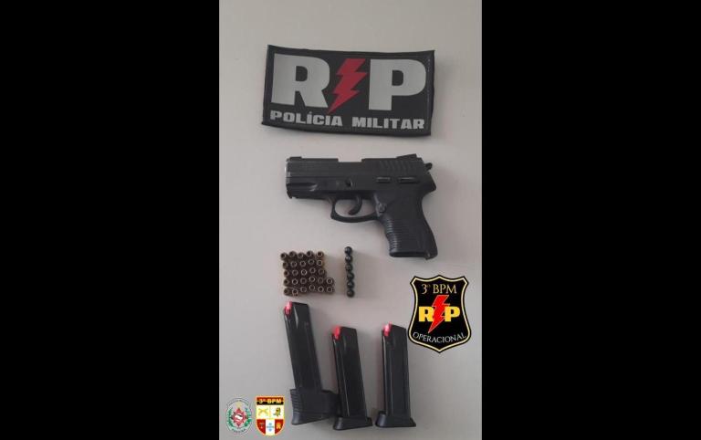 Polícia Militar prende homem por disparo de arma de fogo em via pública em Patos-PB