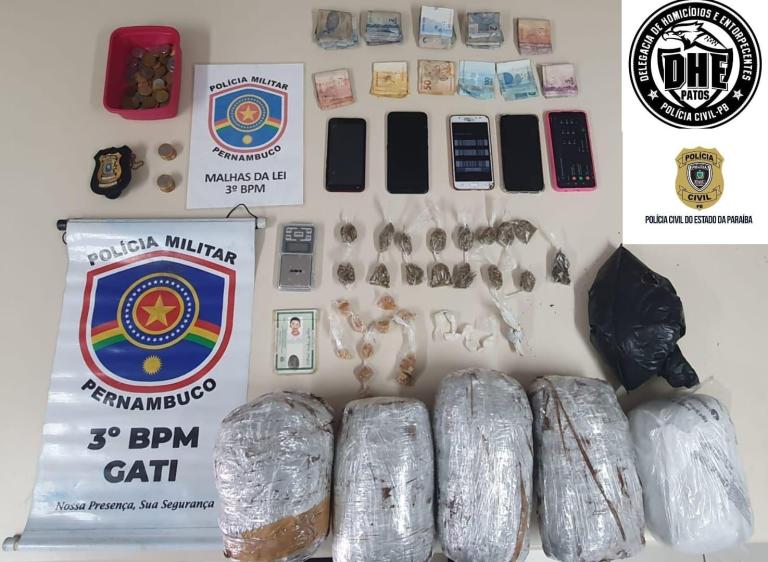 DHE Patos, em parceria com a PM de Pernambuco, prende dois indivíduos integrantes de facção criminosa de Patos que estavam foragidos