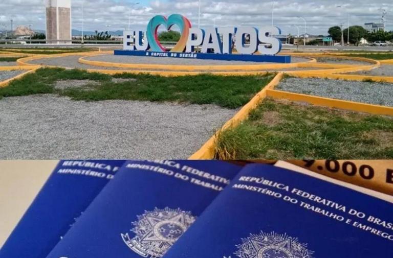 Patos tem quase 11.900 trabalhadores com carteira assinada, segundo o CAGED