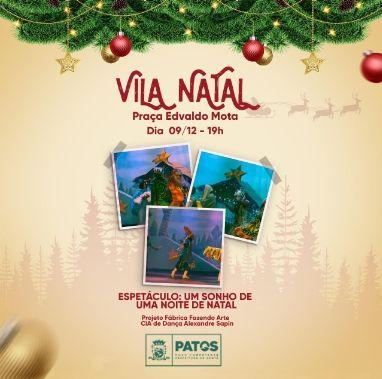 Espetáculo do Recife – PE se apresentará na praça Edvaldo Mota nesta sexta-feira na programação do Natal da Gente