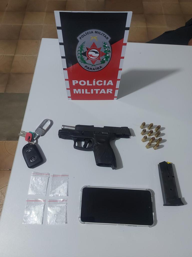 Equipe do BPChoque captura indivíduo após perseguição e apreende arma de fogo em Patos